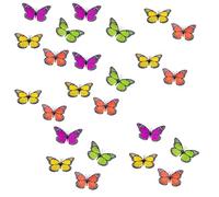 MIXEL Metal Colorful Butterfly Decoration, Wall Decorations, Vibrant & Exquisite Butterfly Shapes, Wide Shade Design, Suitable For Indoor & Outdoor, Best Gift Idea (24 PCS)