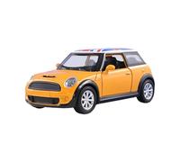 MIXEL Mini Sports Car With 1: 22 Scale, Durable Die-Cast Design, Pull-Back Mechanism, Durability and Realistic,Fun Toy for Kids, Yellow (1PCS)