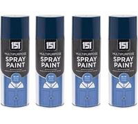 MIXEL Multipurpose Blue Spray Paint, quick-drying formula, Long-Lasting, Ideal for Crafting, DIY Projects, Wood, Metal, Plastic, Perfect for Indoor and Outdoor Use, 400ml, (4 Pcs)