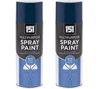 MIXEL Multipurpose Blue Spray Paint, quick-drying formula, Long-Lasting, Ideal for Crafting, DIY Projects, Wood, Metal, Plastic, Perfect for Indoor and Outdoor Use, 400ml, (2 Pcs)