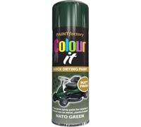 MIXEL Nato Green Matt Spray Paint, Quick-Drying, Easy-To-Use, DIY Projects, Crafting, Ideal For Metal, Wood, Plastic, Automotive, Indoor And Outdoor Use, 250ml, (1 Pcs)