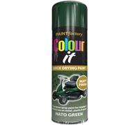 MIXEL Nato Green Spray, Quick-Drying Formula, Durable, Long-Lasting Protection, Easy-To-Apply, Perfect for DIY Projects, Metal, Wood, Plastic, Stone, Interior & Exterior use, 400ml (1 Pcs)