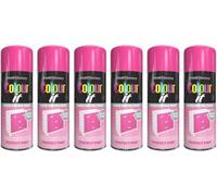 MIXEL Perfect Pink Gloss Spray Paint, Quick Drying Formula, Long-Lasting, Easy-to-Apply, Ideal for Craft Projects, Home Décor, Furniture, Automotive, Interior and Exterior Use, 250ml, (6 Pcs)