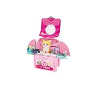 MIXEL Pet Vet Backpack Toy Set With Accessories, Eye Catching Design, Vibrant Colour, Pretend Play Set, Developing Skills Nurturing And Caregiving, Random Colour And Design (Pink)