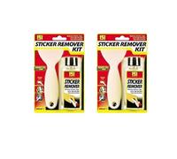 MIXEL Products Sticker Remover Kit With Scraper Removes, DIY Enthusiasts, Suitable For Use On Glass, Plastic, Wood, Metal, Quickly Restores Clean, Easy-To-Use (2 Pcs)