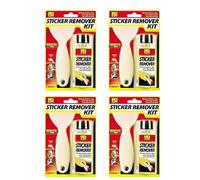 MIXEL Products Sticker Remover Kit With Scraper Removes, DIY Enthusiasts, Suitable For Use On Glass, Plastic, Wood, Metal, Quickly Restores Clean, Easy-To-Use (4 Pcs)