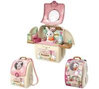 MIXEL Rabbit Care Backpack Play Set, Stylish and Functional, Imaginative Play, Realistic Accessories, Portable and Lightweight, Pet Care Kit, Cuddly Rabbit Toy