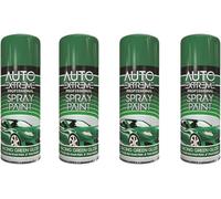 MIXEL Racing Green Spray Paint, Easy to Apply, Quick-Drying Formula, DIY Projects, Perfect for Automotive, Metal, Wood, Plastic, Interior and Exterior Use, 400ml, (4 Pcs)