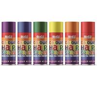 MIXEL Rainbow Colour Hair Spray, Easy to Apply and Remove, Temporary, Washable, Ideal for Parties, Festivals, Special Occasions, Quick Drying, Random Colour, 200ml, (Rainbow, 2 Pcs)