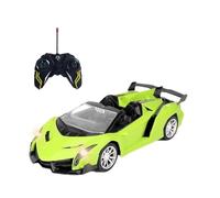 MIXEL Remote Control Sports Racing Car, Flashing LED Light And Sound, Eye Catching Design, Durable Construction, Vibrant Colour, Easy To Use, (GREEN)