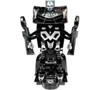 MIXEL Robot Transformer Police Car Toy For Kids, Flashing Light And Sound, Modern And Sleek Design, Fun And Interactive Toy, Promote Imagination And Creativity