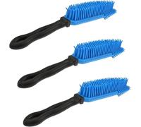 MIXEL Rubber Pet Hair Hand Brush, Easy to Clean, Lightweight, Portable Construction, Ergonomic Handle, Perfect For Home Or Travel, Ideal for Dogs, Cats, (3 Pcs)