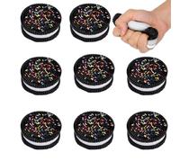 MIXEL Sandwich Biscuits Design Squishy Toys, Cute And Realistic, Provide Endless Fun And Relaxation, Stress-Relief Toy, A Fidget Accessory, Long-Lasting Squishing Fun, (8PCS)