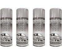MIXEL Silver Body Spray Paint, Quick Drying Formula, Easy To Apply, Ideal For Home, DIY, Automotive, Crafting Projects, Perfect For Metal, Wood, Plastic, 400ml, (4 Pcs)