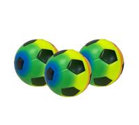 MIXEL Soft Foam Sponge Football, Durable And Flexible, Vibrant Colour, Lightweight And Easy To Catch, Outdoor And Indoor Football, Promote Physical Activity, Random Colour (3Pcs)