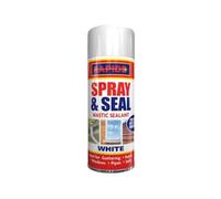MIXEL Spray & Seal White Mastic Sealant, Flexible & Crack-Resistant, Quick Drying, Waterproof Formula, White Finish, Ideal for Guttering Roofs Window Pipes Soil, Spray & Seal Leak, (1PCS, 300ML)