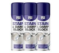 MIXEL Stain & Damp Block Spray, Easy-To-Apply, Fast-Drying Formula, DIY Enthusiasts, Long-Lasting Protection, Perfect For Concrete, Plaster, Brick, Indoor And Outdoor Use, 400ml, (3 Pcs)