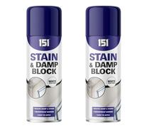 MIXEL Stain & Damp Block Spray, Easy-To-Apply, Fast-Drying Formula, DIY Enthusiasts, Long-Lasting Protection, Perfect For Concrete, Plaster, Brick, Indoor And Outdoor Use, 400ml, (2 Pcs)