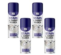 MIXEL Stain & Damp Block Spray, Easy-To-Apply, Fast-Drying Formula, DIY Enthusiasts, Long-Lasting Protection, Perfect For Concrete, Plaster, Brick, Indoor And Outdoor Use, 400ml, (4 Pcs)