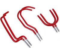 MIXEL Storage Hook Set, DIY Enthusiasts, Sturdy Construction, Space-Saving Hooks, Equipment, Bags, Jackets, Keys, Perfect for Use On Walls, Doors, Home, Garage, (12 Pcs)