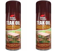 MIXEL Teak Oil Spray Bottle, Natural Wood Varnish, Natural Colour, Treatment & Maintenance, Exotic Woods, Absorbent Surfaces, Protective Resin Barrier, Easy to Apply (2 PCS)