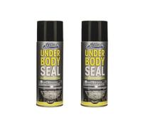 MIXEL Under Body Seal Black Spray, Long-Lasting Finish, Quick-Drying Formula, Rust and Corrosion Protection, Perfect for Cars, Trucks, SUVs, Off-Road Vehicles, 400ml, (2 Pcs)