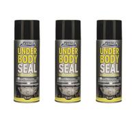 MIXEL Under Body Seal Black Spray, Long-Lasting Finish, Quick-Drying Formula, Rust and Corrosion Protection, Perfect for Cars, Trucks, SUVs, Off-Road Vehicles, 400ml, (3 Pcs)
