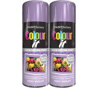 MIXEL Violet Gloss Spray Paint, Quick-Drying Formula, Long-Lasting, Perfect For Crafting, DIY Projects, Automotive, Home Décor, Ideal For Both Indoor And Outdoor Use, 400ml, (2 Pcs)