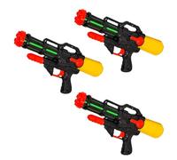 MIXEL Water Pistol Pump Toy G-U-N, Smooth And Effortless Water Spray, Sleek Design, Easy Maintenance, Encourages Active Play, Offering Hours Of Entertainment, Black (Pack of 3)