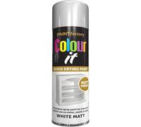 MIXEL White Matt Spray Paint, Quick-Drying Formula, DIY Projects, Crafting, Home Renovation, Perfect For Wood, Metal, Plastic, Ceramics, Indoor And Outdoor Use, 250ml, (1PCS)