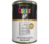 MIXEL White Matt Tin Paint, DIY enthusiasts, Quick-Drying Formula, Easy-to-Apply, Long-Lasting, Perfect for Wood, Metal, Walls, Interior and Exterior Use, 300ml, (1 Pcs)