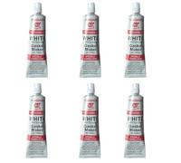 MIXEL White RTV Silicon Gasket Maker, High-Temperature Resistance, Tight And Durable Seal, Flexible Yet Strong Adhesion, Fixable For Automotive, Industrial, And Household Applications (6 Pcs)