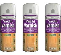 MIXEL Yacht Varnish Spray Paint, Clear Gloss Finish, Tough and Durable, Non Cracking, Quick Drying, Long Lasting Performance, Interior and Exterior Use, 200ml (3PCS)