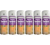 MIXEL Yacht Varnish Spray Paint, Clear Gloss Finish, Tough and Durable, Non Cracking, Quick Drying, Long Lasting Performance, Interior and Exterior Use, 200ml (6PCS)