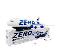 MIXEL Zero Aircraft Toy, Symphony Lights Musical, LED Flashing, Sound Effects & Rolling Wheels, Battery Operated Plane for Kids, Interactive Aeroplan Model.