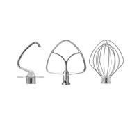 Mixer attachments, Compatible for Kitchenaid 4.5-5QT Tilt-Head Stand Mixer Stainless Steel K45WW Wire Whip K45DH Dough Hook Flat Edge Beater