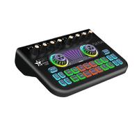 Mixer Audio, 2Pcs X3 Audio Interface DJ Mixer Sound Card 14-Effect Podcast For PC Phone Recording,Live Streaming,Gaming for Live Streaming, Podcasting, PC