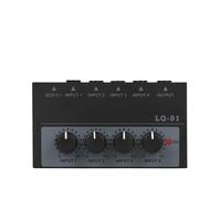 Mixer Audio, 4-channel Mixer Stereo Headphone Amplifier for Live Streaming, Podcasting, PC(01)