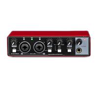 Mixer Audio, 48V MD22 Audio Sound Card USB Interface With Monitoring Electric Guitar Live Recording For Studio Singing for Live Streaming, Podcasting, PC(Red)