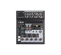 Mixer Audio Professional 5 Channel Digital DJ Mixing Table With Sound Card 48V Phantom Power For Recording Guitar