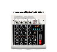 Mixer Audio, USB Live Stage KTV Audio Mixer For Pc 6 Channel Sound Table Mixing Card Digital Consoles Controller Professal Console Dj for Live Streaming, Podcasting, PC