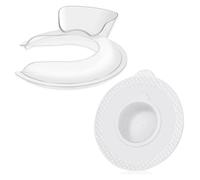 Mixer Bowl Cover and Secure Pouring Shield ，Compatible for KitchenAid ， 4.5-5 QT Tilt-Head Stand Mixers Prevent Ingredients from Spilling