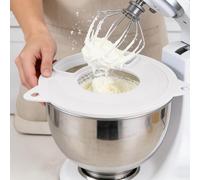 Mixer Bowl Cover, Kitchen Mixer Splatter Guard, Mixing Bowls Pouring Shield, Safe Splashguard for Stand Mixers, with Measuring Bowl, for Home Restaurant Commercial Party Gathering Baker Chef