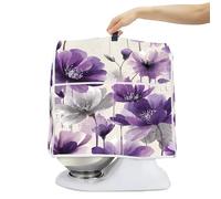 Mixer Dust Cover for 6-8 Qt Stand Mixer, Cloth Cover with 2 Storage Pockets for Stand Mixer Protective Covers Large for 6-8 Quart Mixer