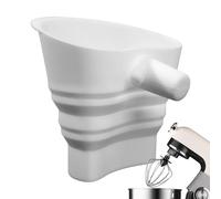 Mixer Flour Funnel - Silicone Foldable Baking Tools | Tilt-Head Stand Mixer | Heat-Resistant Guided Pouring Funnel for Dry & Liquid Ińgredients | for Home, Restaurant, Bakery, Camping, Meal Prep