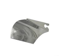 Mixer for splash Guard with Feeding Port for Artisan Series Silver | Fits tilt-head stand mixers, dishwasher safe, prevents spills, silver finish, 18x14cm dimensions