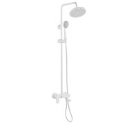 Beliani Mixer Shower Set With Rainshower Gurara White, White
