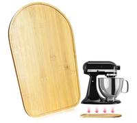 Mixer Slider Mat for KitchenAid Stand Mixer Wooden Sliding Tray Compatible with Kitchen Aid 4.5-5 Qt Mixer