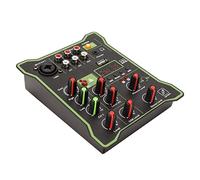 Mixer Sound Board 5 Channel DJ Mixer Digital USB MP3 Stereo Sound Mixer, Live Sound Card Console Desk System for Recording Party Stage