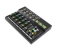 Mixer Sound Board, Effects Mixer Metal Shell Portable 100-240V 10 Channel for Music Production (UK Plug)
